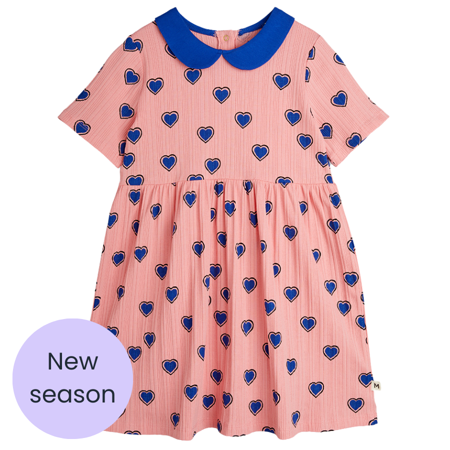 Mini Rodini Pink Hearts Dress
