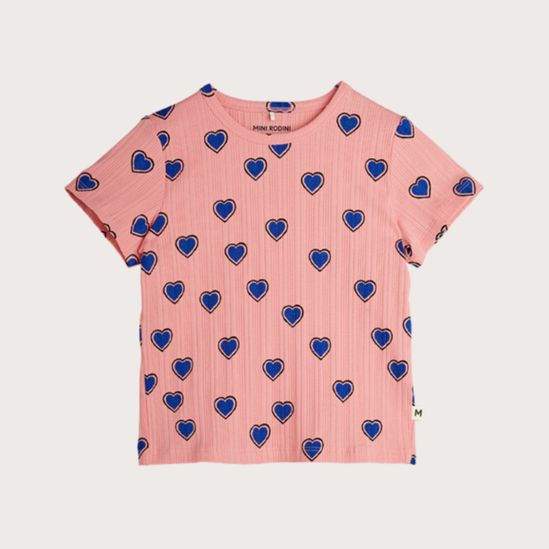Mini Rodini Pink Hearts T-Shirt