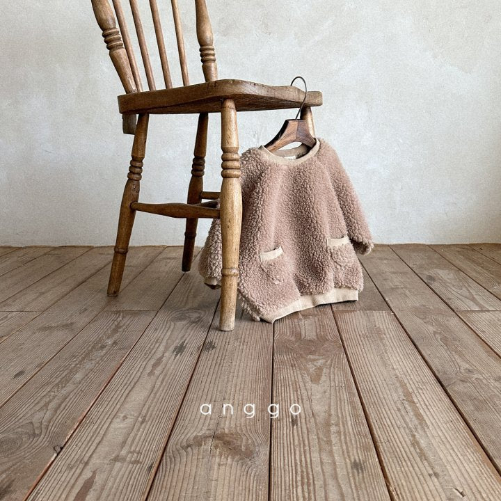 Anggo Anggo brown teddy sweatshirt