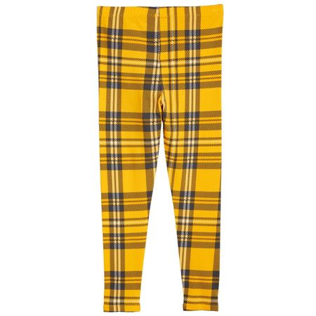 Mini Rodini Mini Rodini Mustard Check leggings