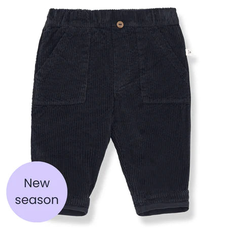 One in the family Dark Blue Cord Trousers