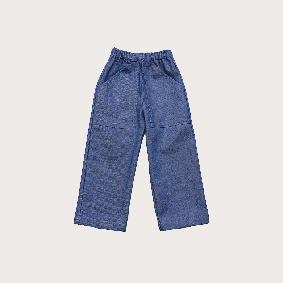 P Denim Wide leg blue jeans