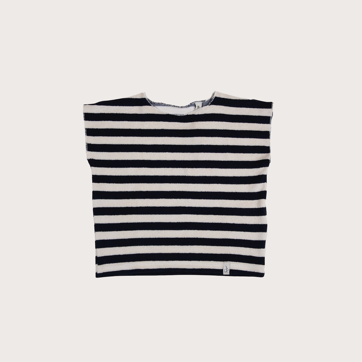 Bonnie and the Gang bold stripe terry tee