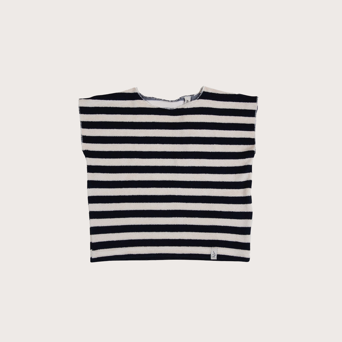 Bonnie and the Gang bold stripe terry top
