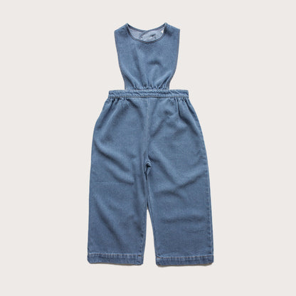 The Simple Folk Denim open back jumpsuit