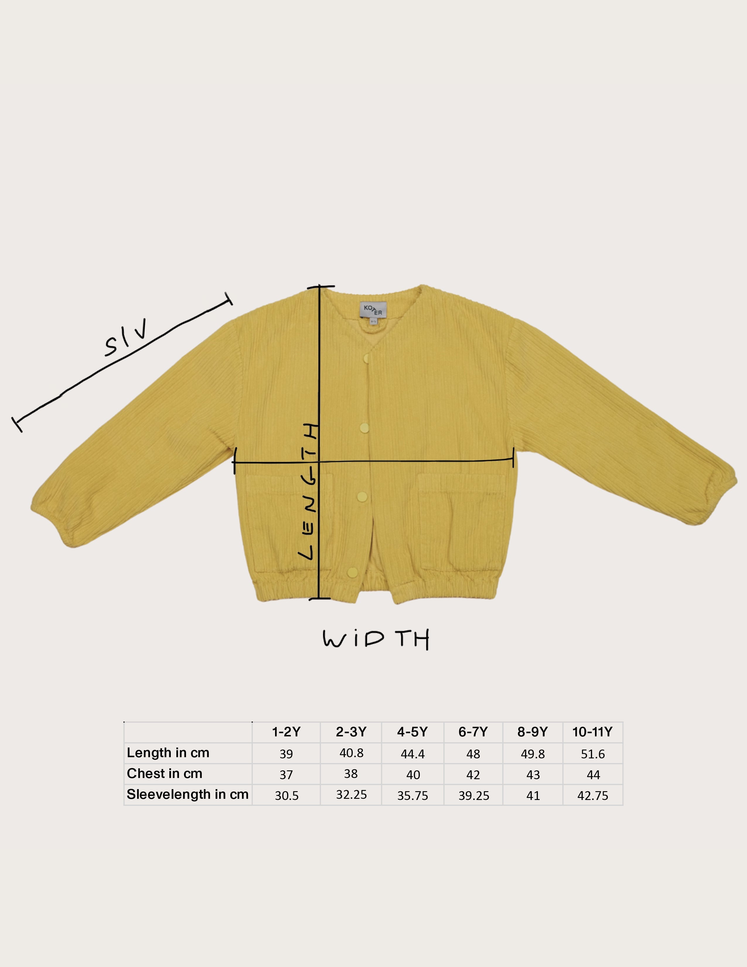 Senna Green Cord kids jacket - BRAND NEW