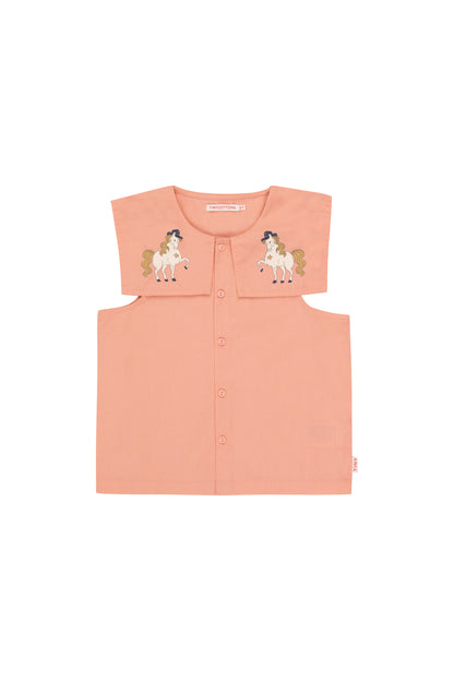 Tiny Cottons Oversized collar pink blouse