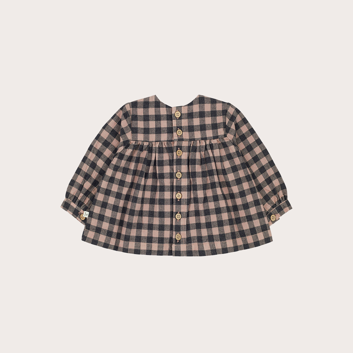 + 1 in the family Mauve gingham blouse