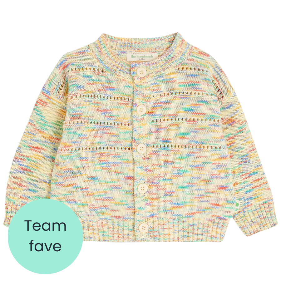 The Bonnie Mob Rainbow speckled cardigan