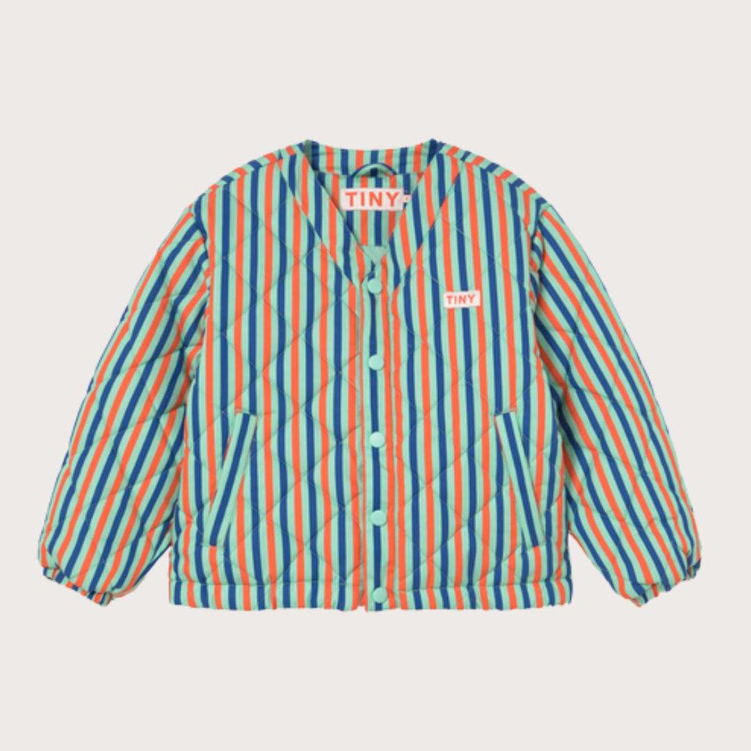 Tiny Cottons Multicolour Striped Padded Jacket