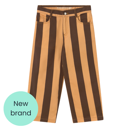 Brown wide stripe trouser
