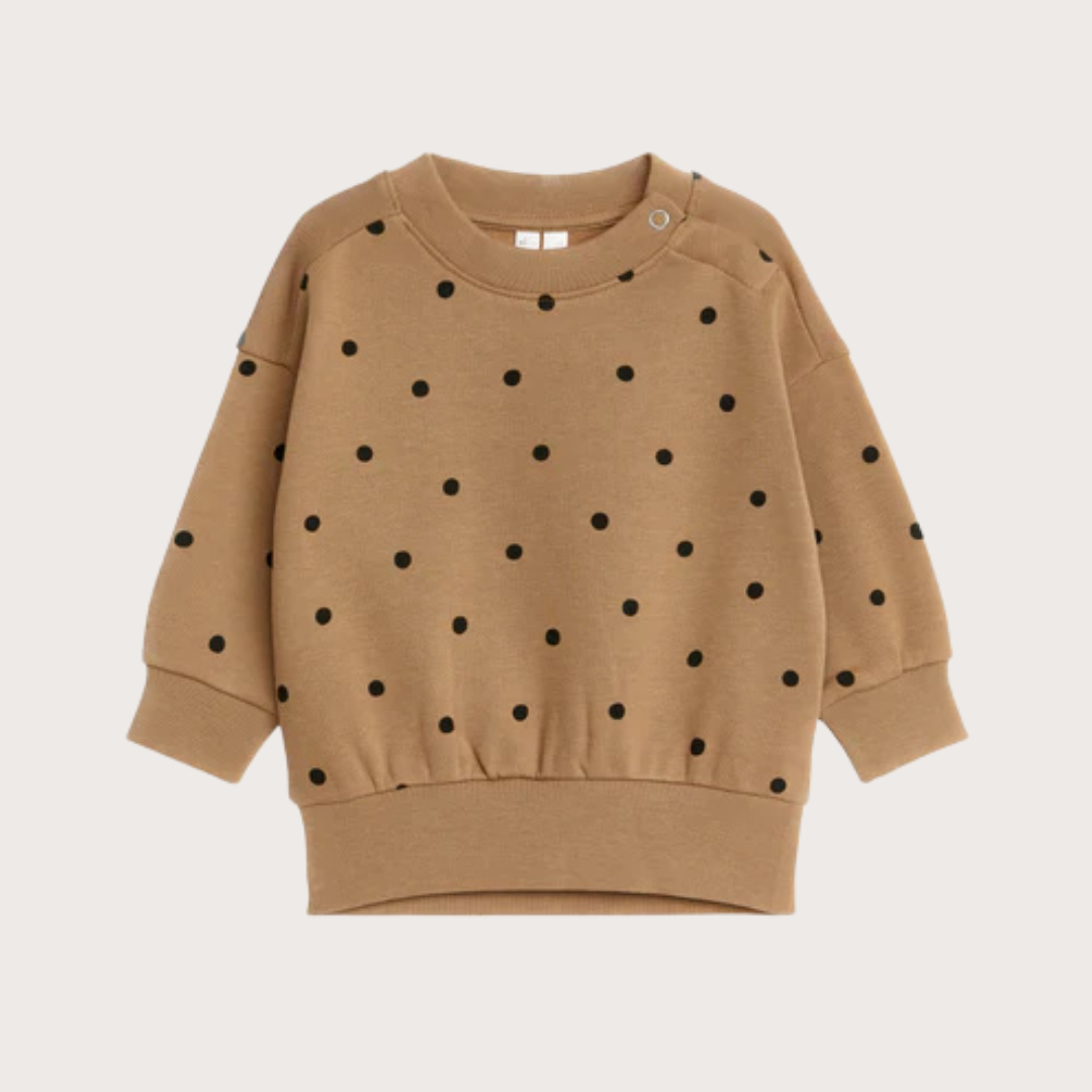 ARKET Brown cotton dot sweatshirt