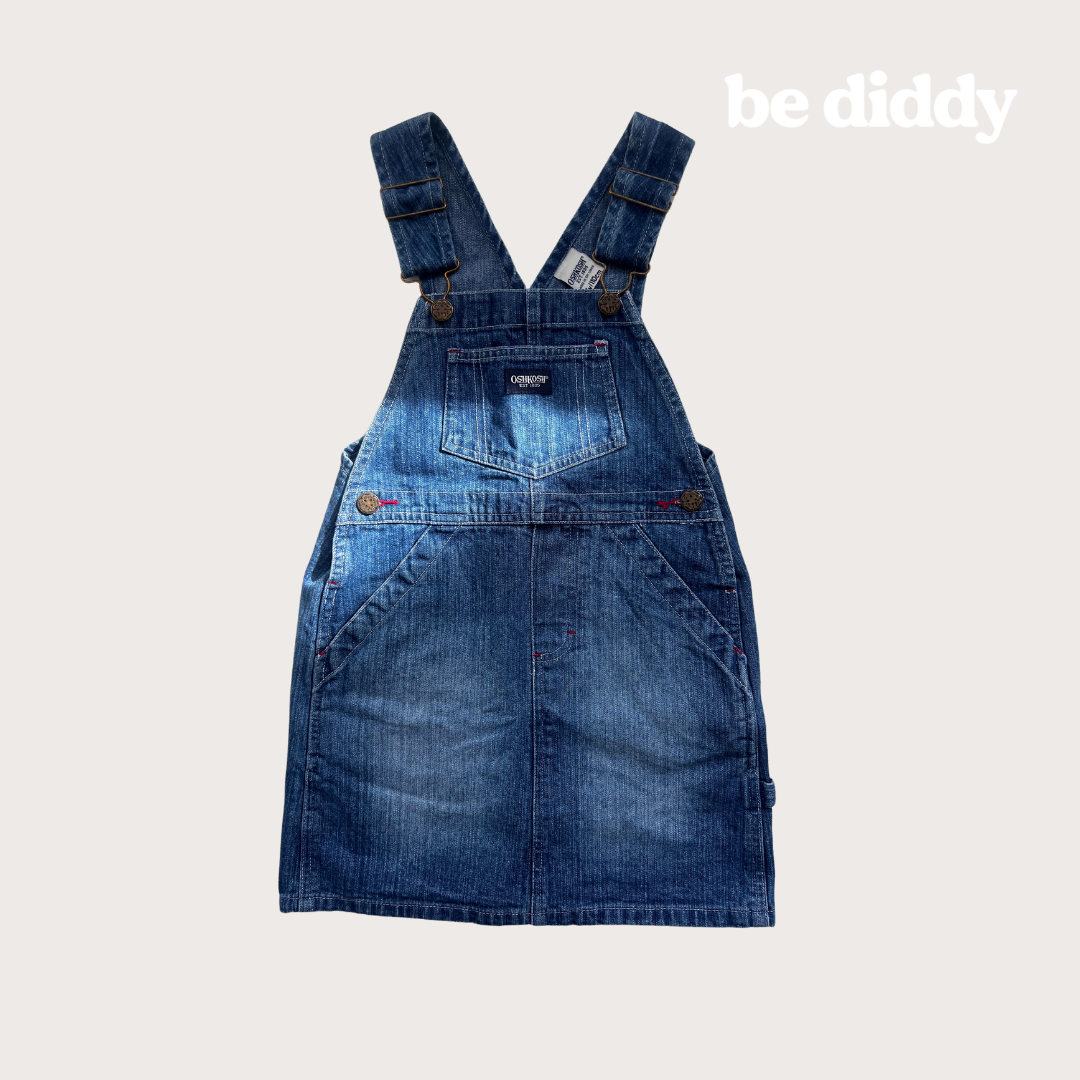 Vintage oshkosh denim dungaree dress