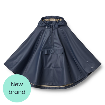 Wheat Ink Blue Raincape