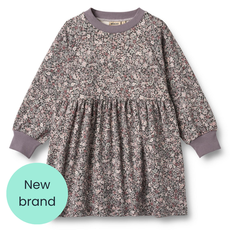 Purple flowers dorthea dress