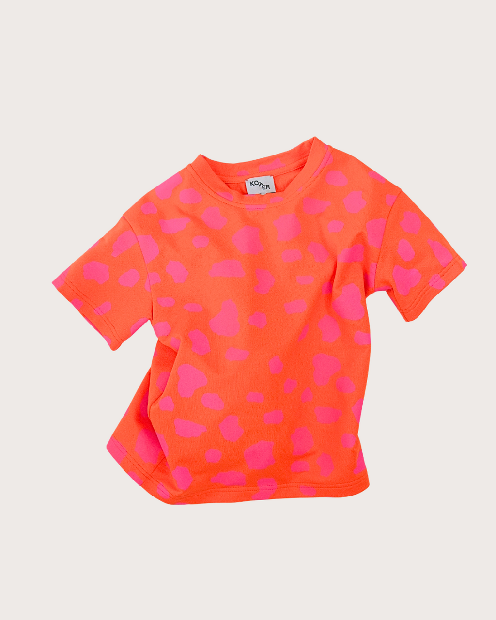 Orange dot jersey t-shirt