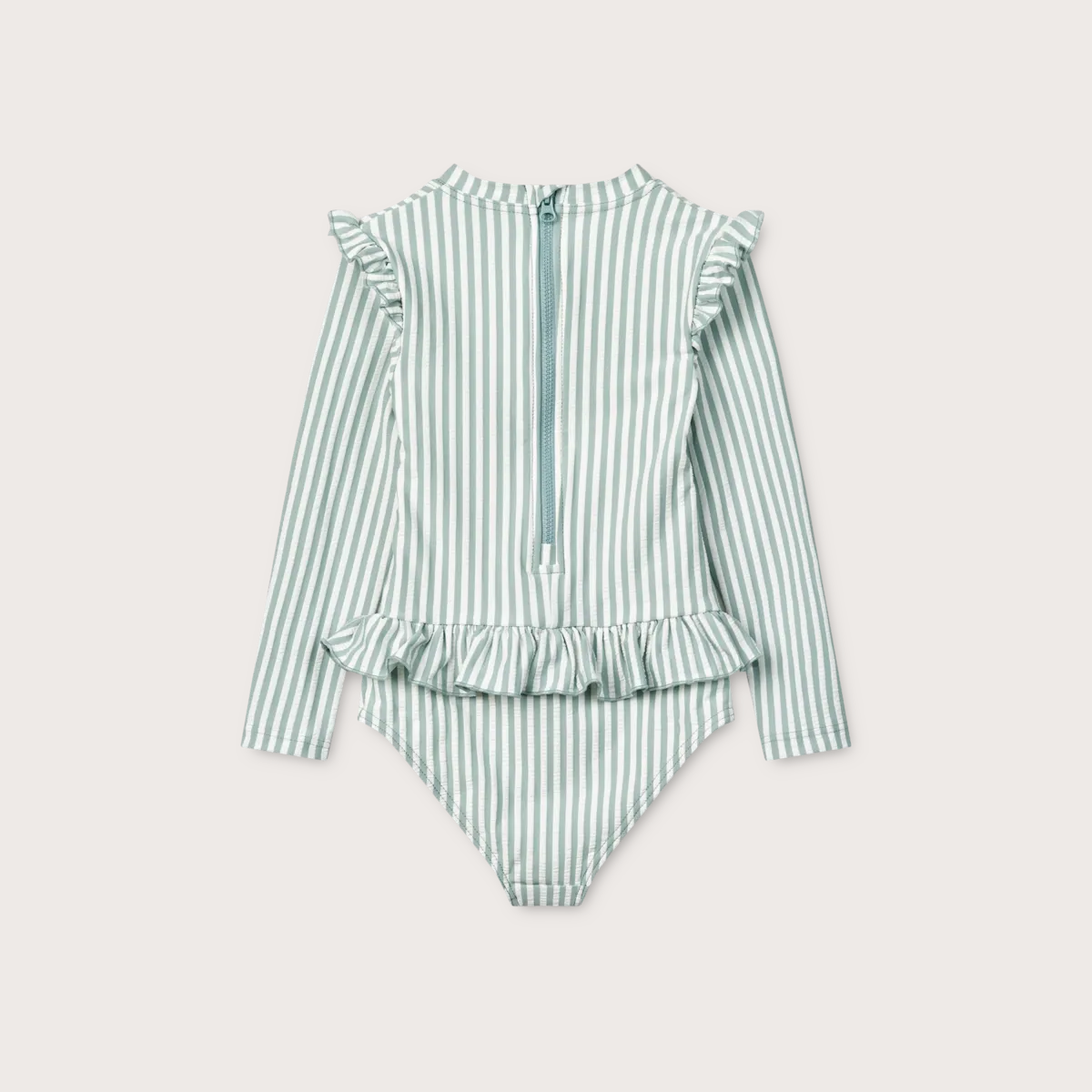 Liewood Sille blue stripe seersucker swimsuit