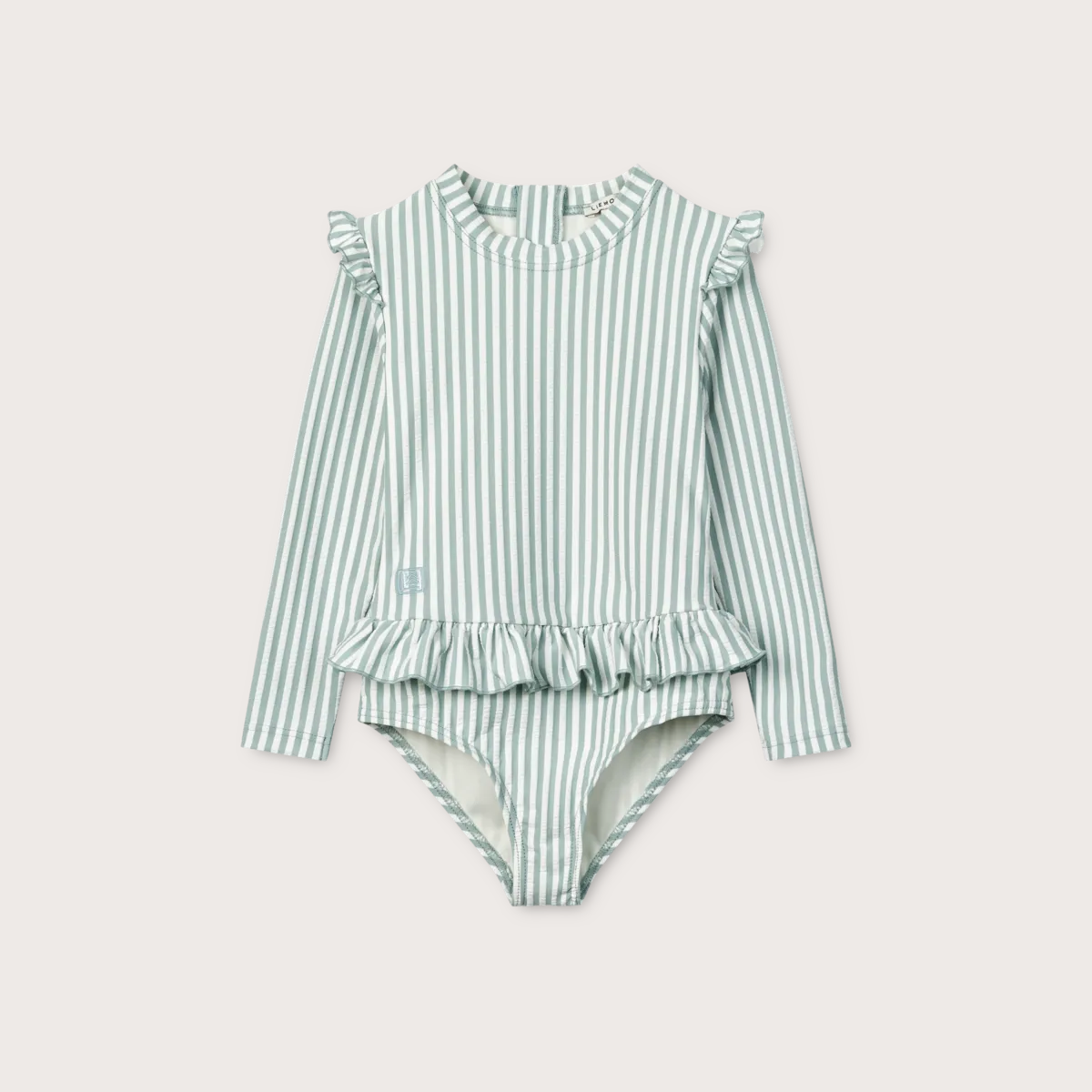 Liewood Sille blue stripe seersucker swimsuit 3-6m
