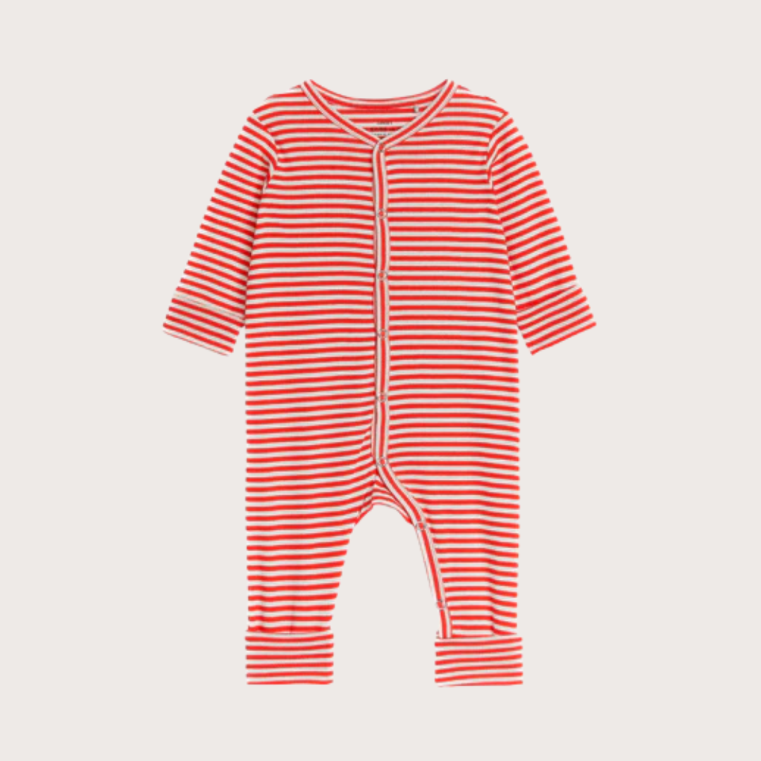 ARKET Red stripe sleepsuit