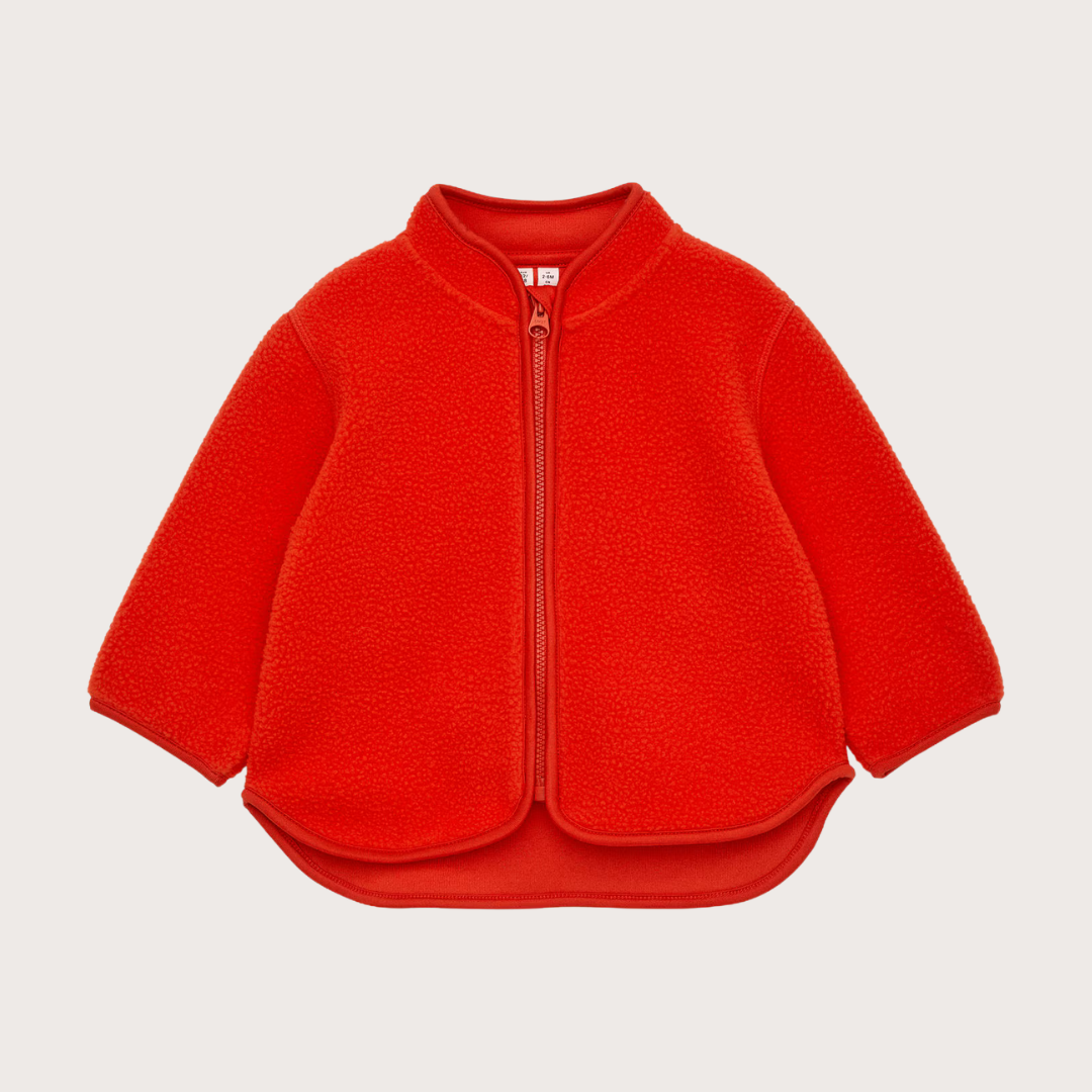 ARKET Red fleece jacket