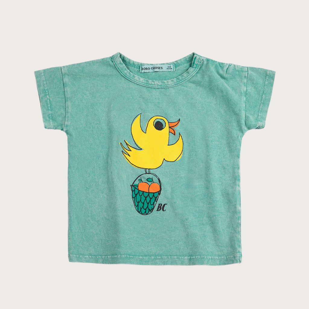 Bobo Choses Green flying oranges t-shirt