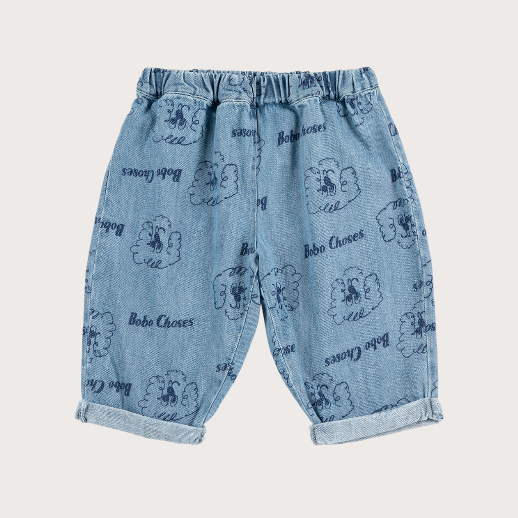 Bobo Choses Denim pickles the dog trousers