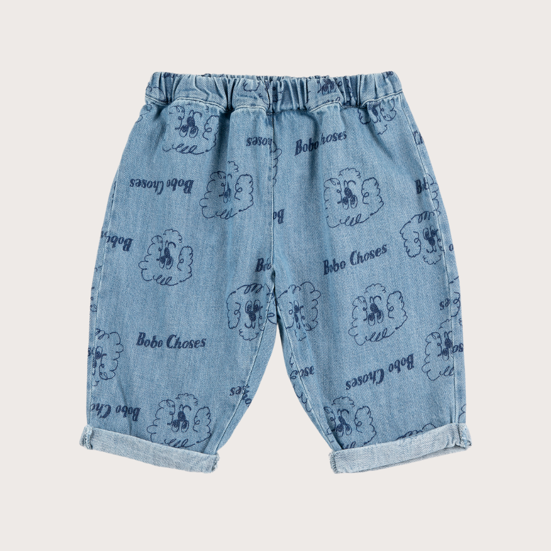 Bobo Choses Denim pickles the dog trousers