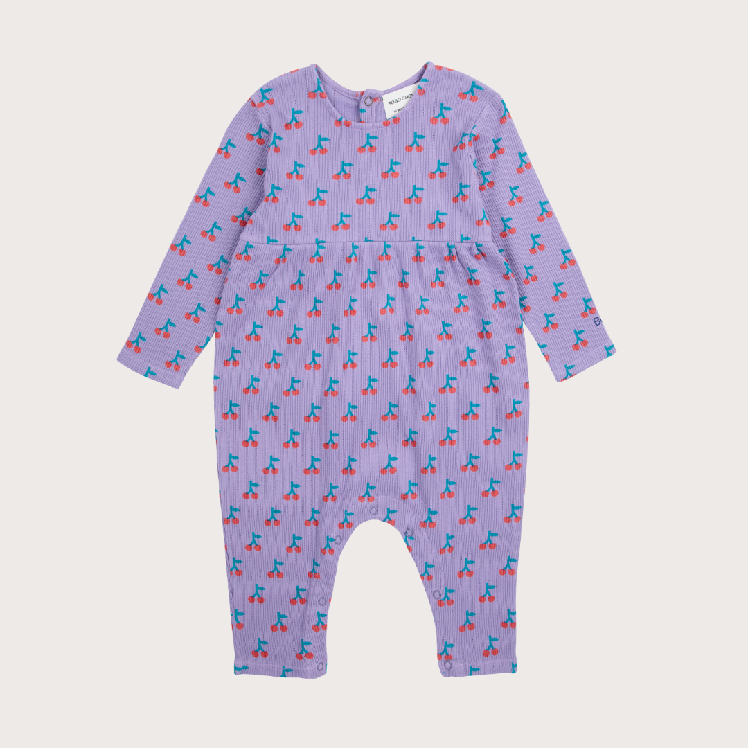 Bobo Choses Purple cherry romper 9M