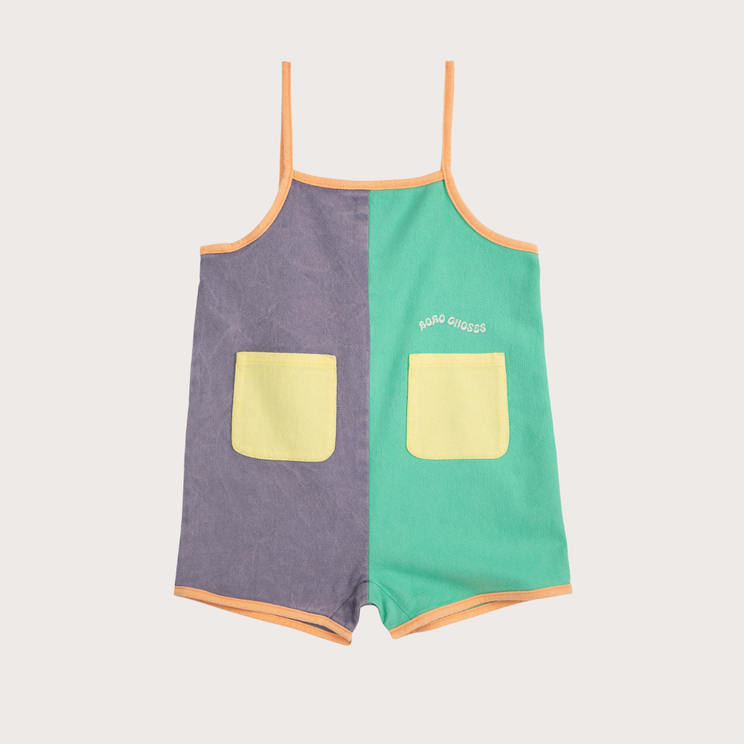 Bobo Choses Colour block woven playsuit