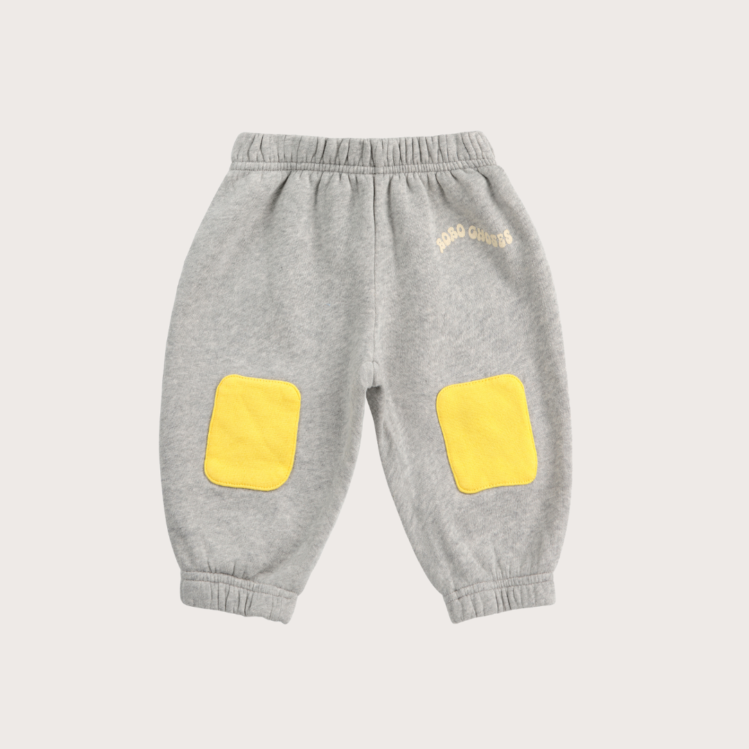 Bobo Choses Grey knee patch joggers