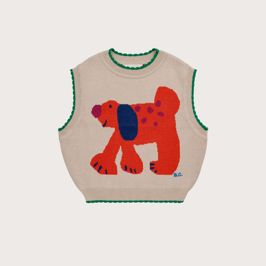 Bobo Choses  Fairy Dog jacquard knitted vest
