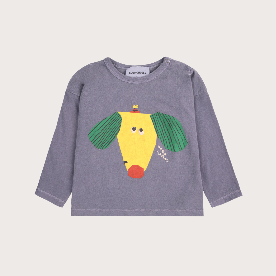 Bobo Choses Navy happy dog t-shirt 9M