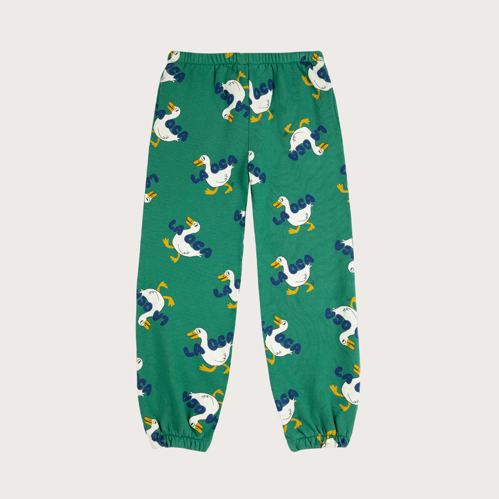 bobo choses Dark green la oca print kids joggers