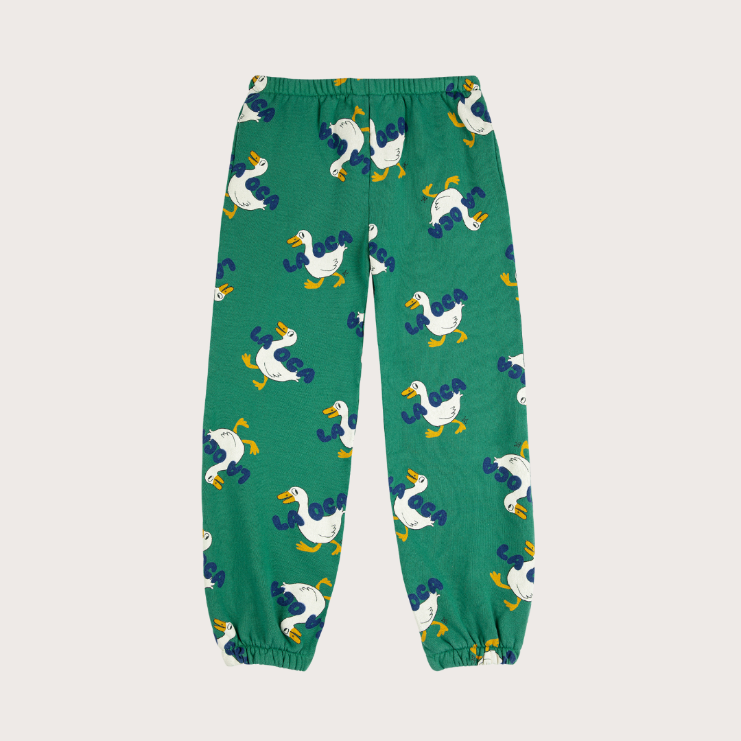 bobo choses Dark green la oca print kids joggers