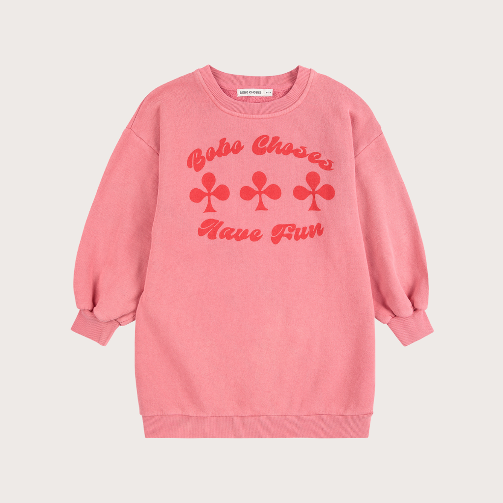 bobo choses Pink have fun sweatshirt dress