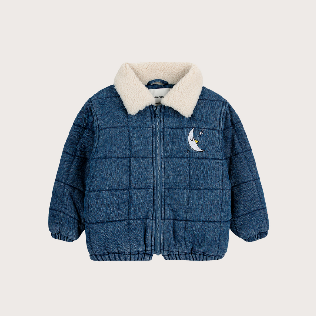 Bobo Choses Denim quilted baby jacket