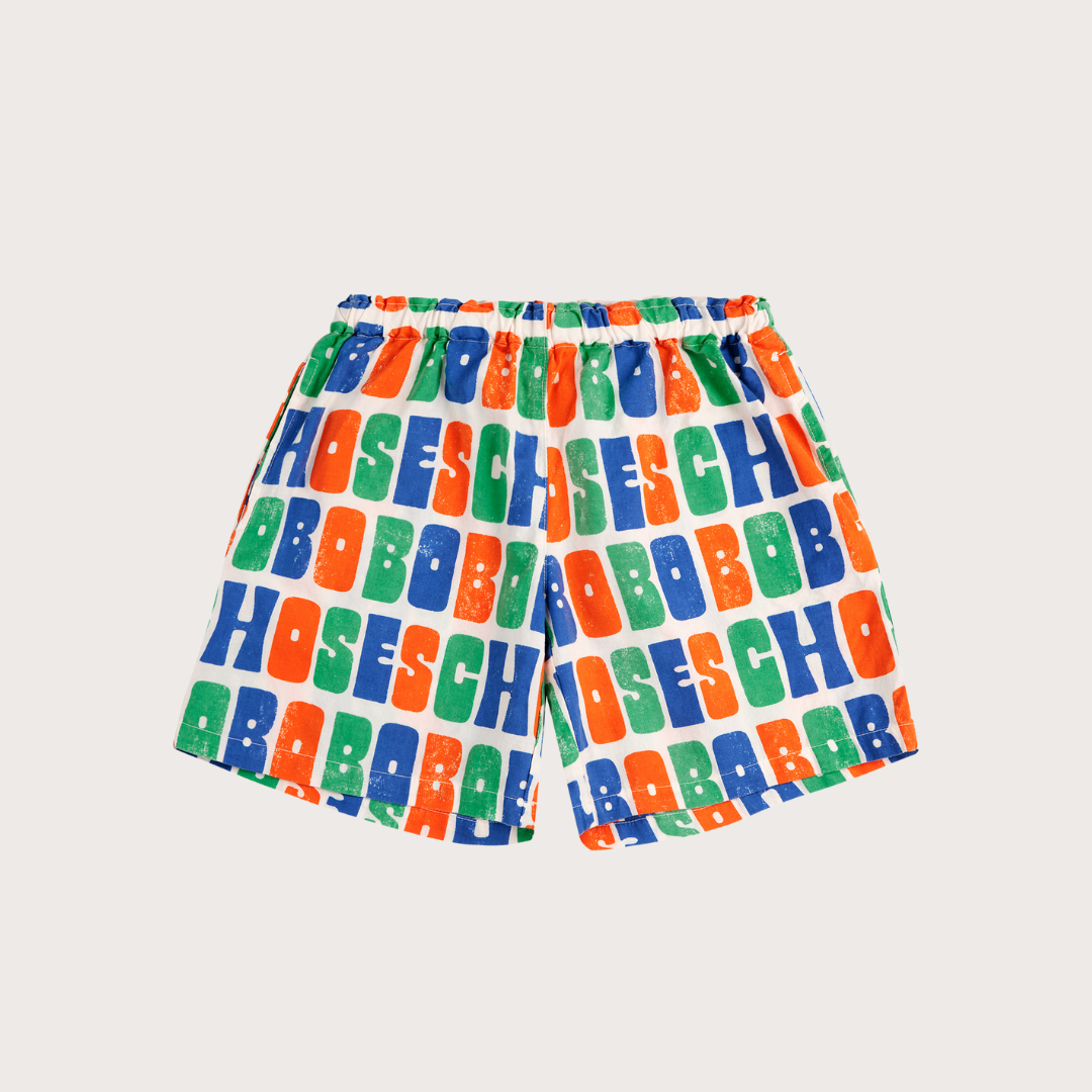 Multicolour woven shorts