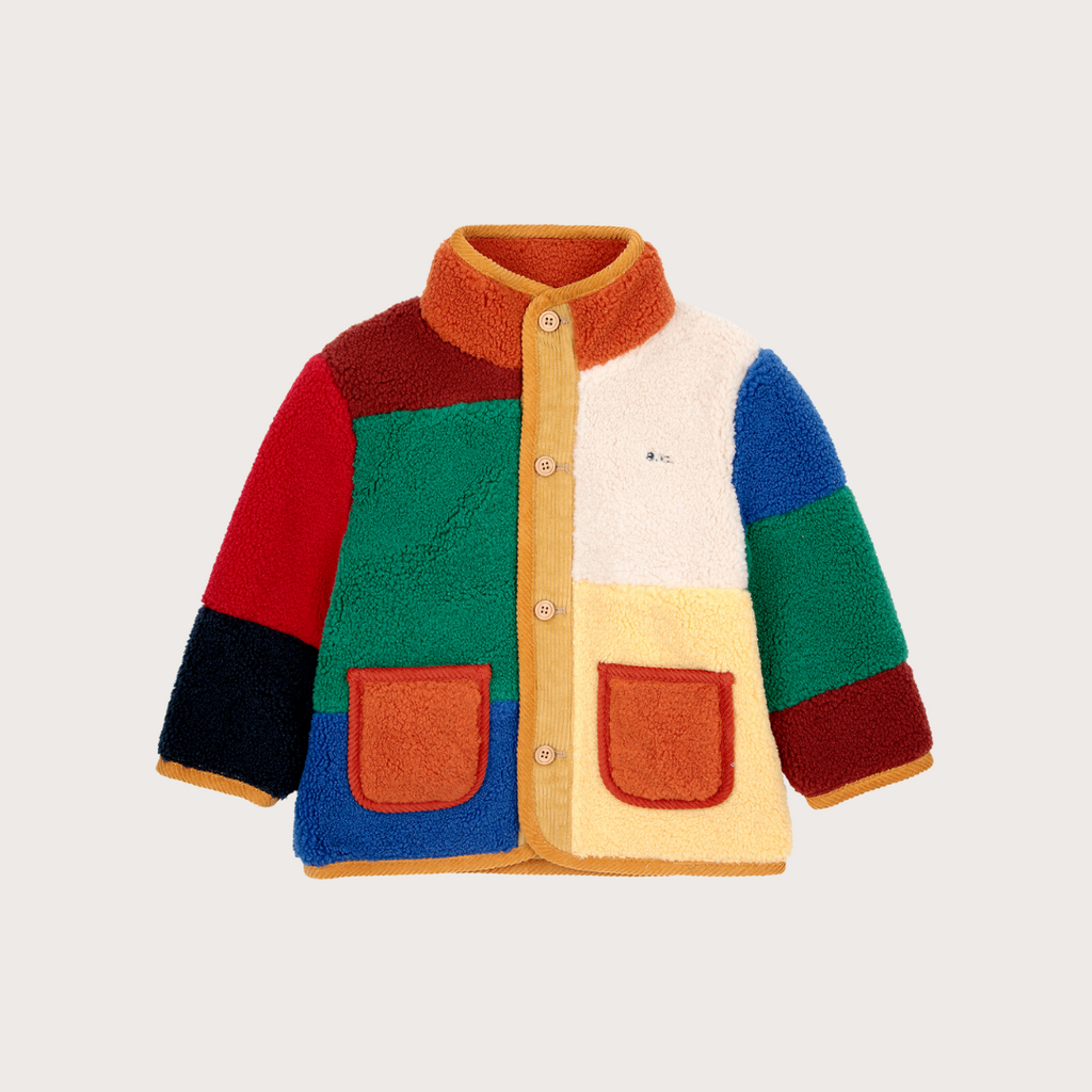 Bobo Choses Multi coloured sheepskin jacket