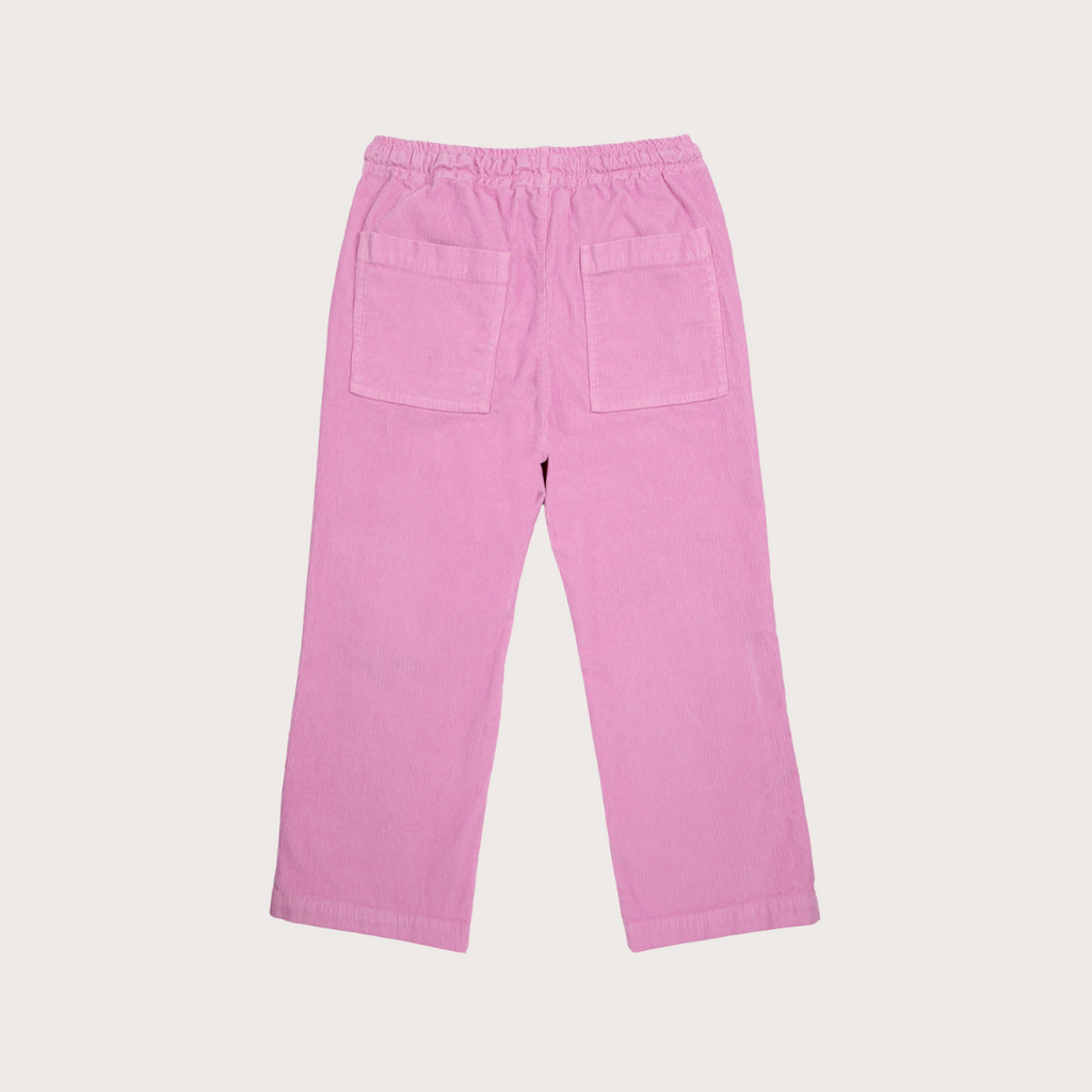 Bobo Choses Pink corduroy straight leg trousers