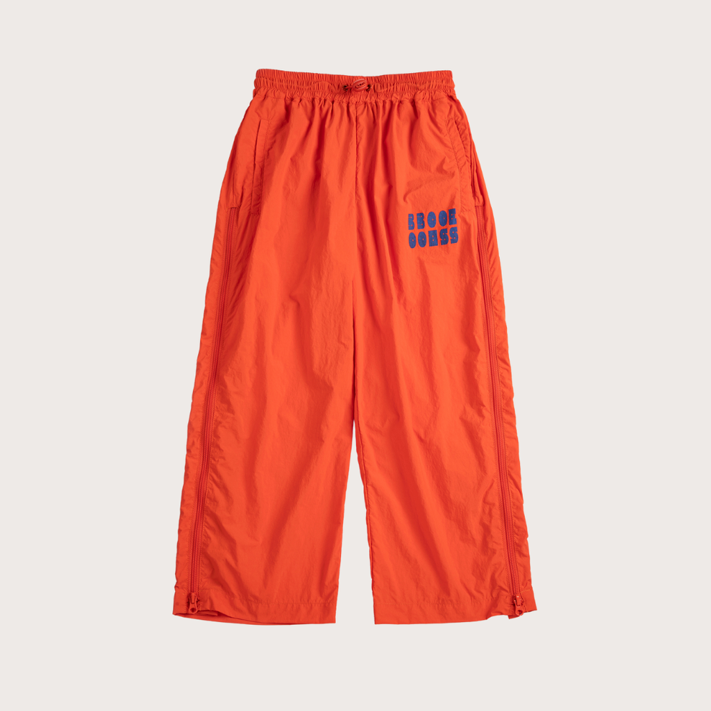 Bobo Choses Orange modern oversized tracksuit pants