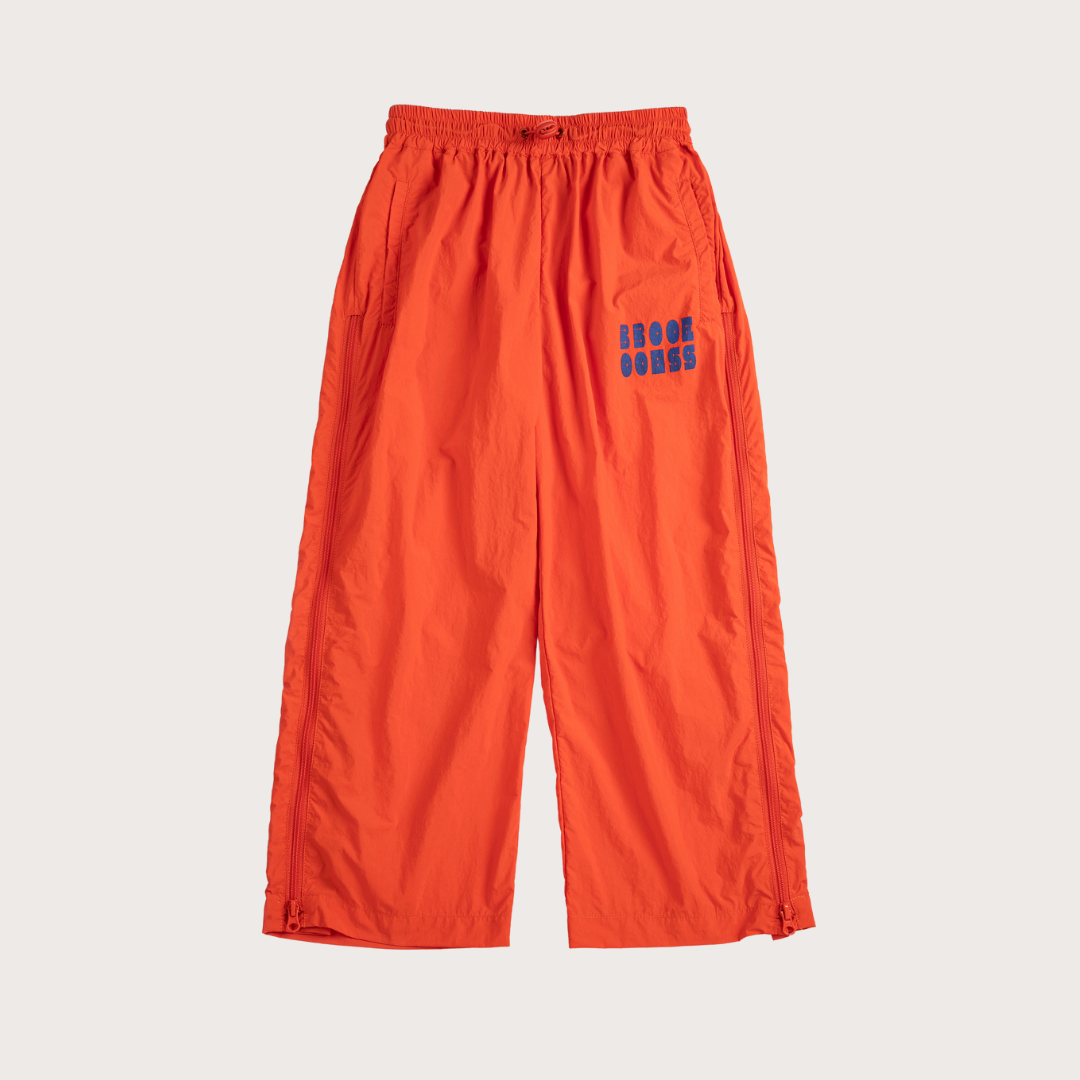Bobo Choses Orange modern oversized tracksuit pants