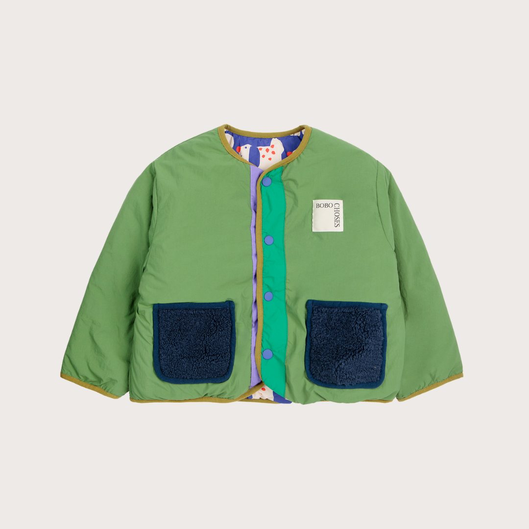 Bobo Choses Reversible green fairy dog jacket