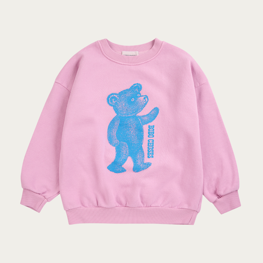 Bobo Choses Pink softpaw monter sweatshirt