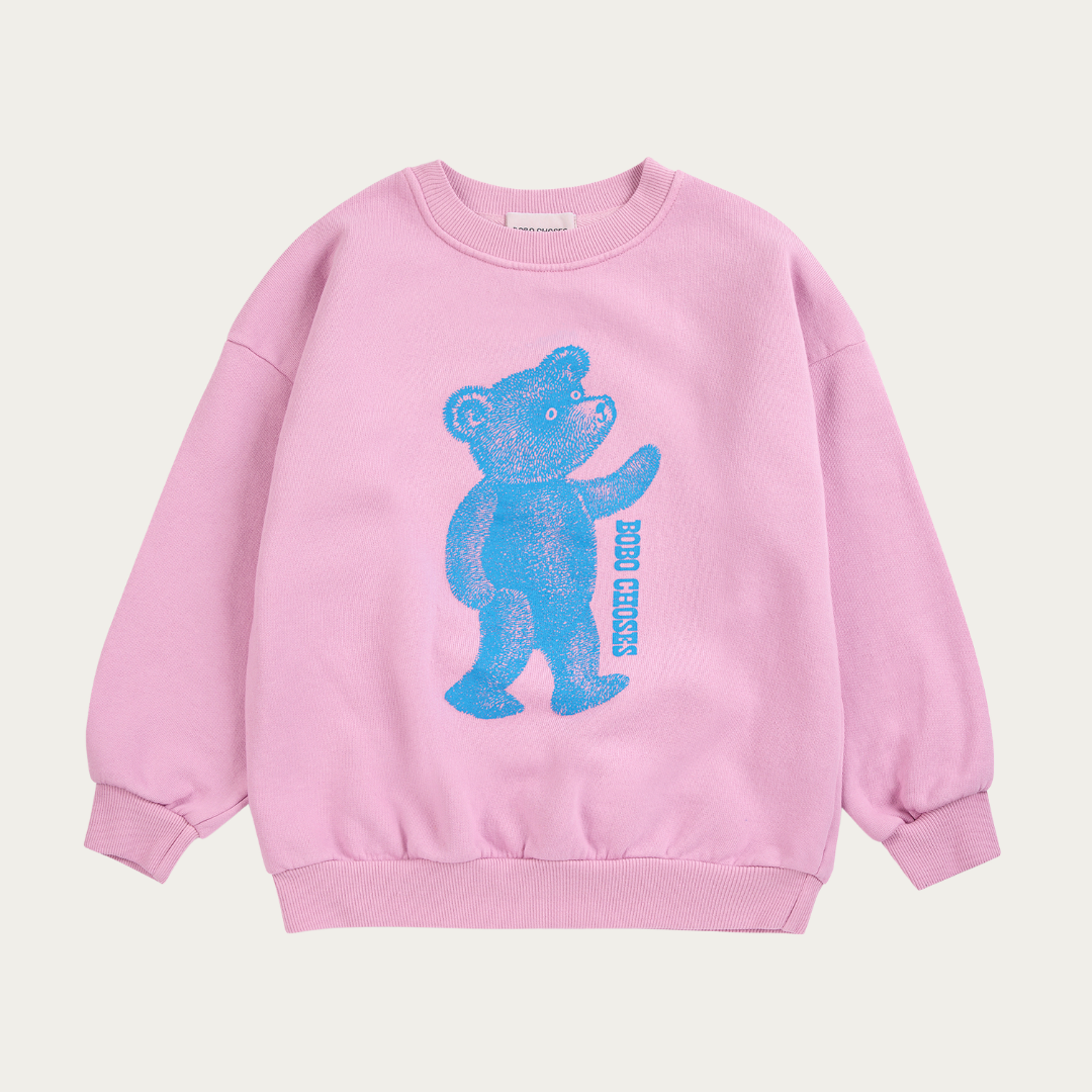 Bobo Choses Pink softpaw monter sweatshirt