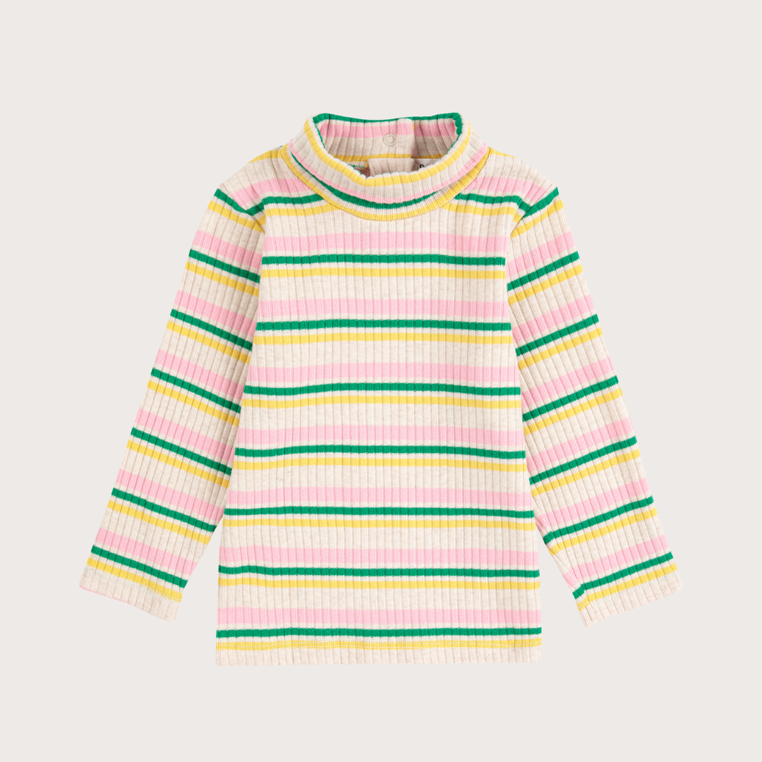 bobo choses Striped turtle neck t-shirt 18M