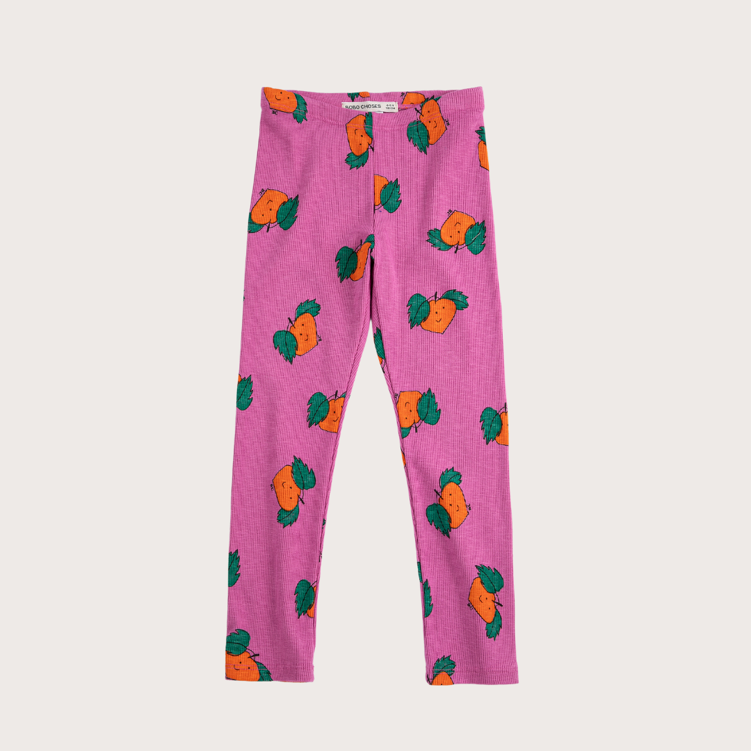 bobo choses Purple tangerines all over leggings
