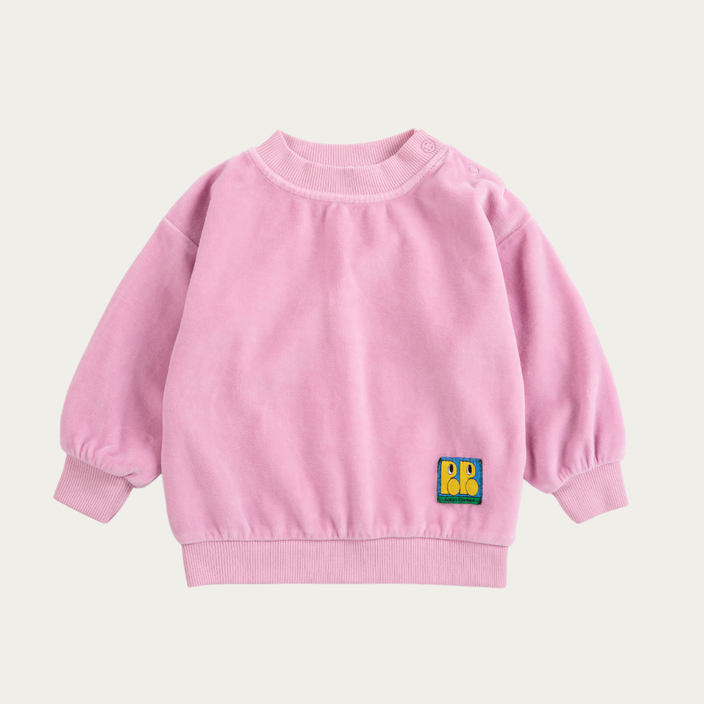 Bobo Choses Pink velvet Booo bo choses sweatshirt