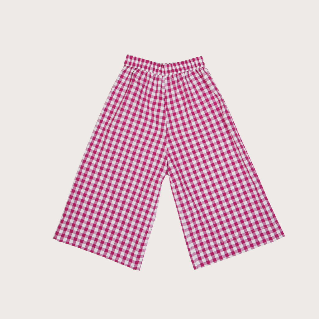 Cacane  Red gingham culottes