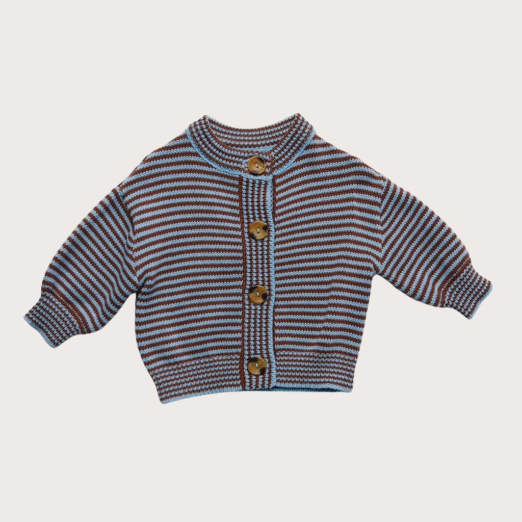 Claude & Co Coco sky stripe cardigan