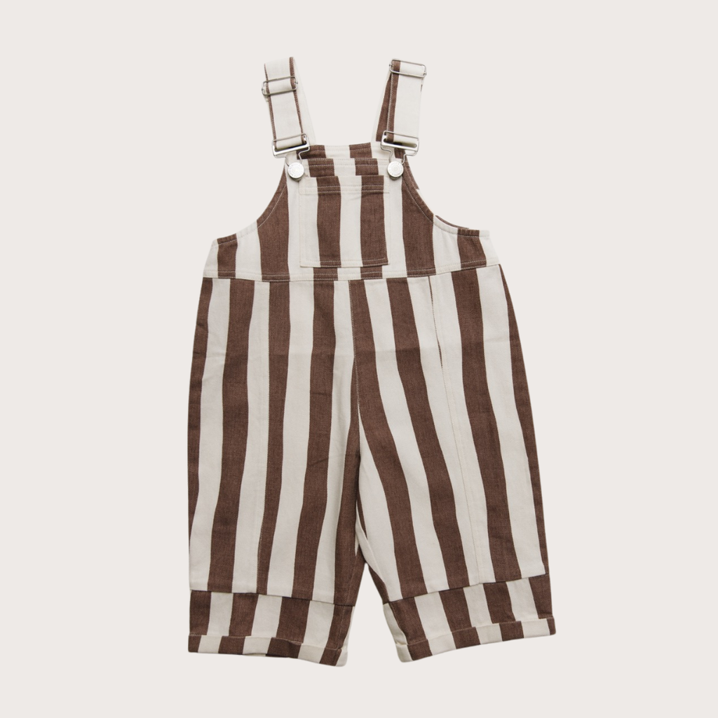 Claude & Co Choc stripe dungaree